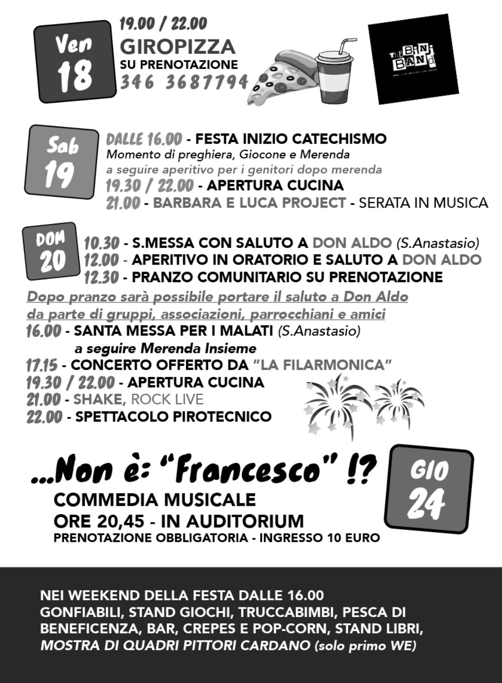 Programma Festa degli Oratori settembre 2026 Cardano al Campo