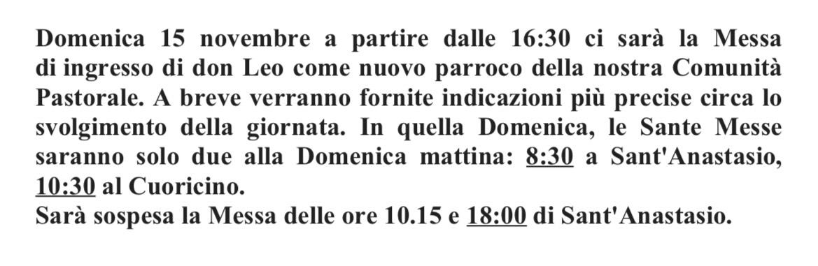 Informatore Parrocchiale 

dal 27 settembre al 4 ottobre 2026

Comunità Pastorale Maria Ausiliatrice Cardano al Campo