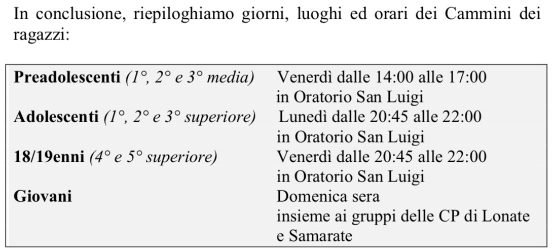 Avvisi Cardano al Campo 11 ottobre 2026